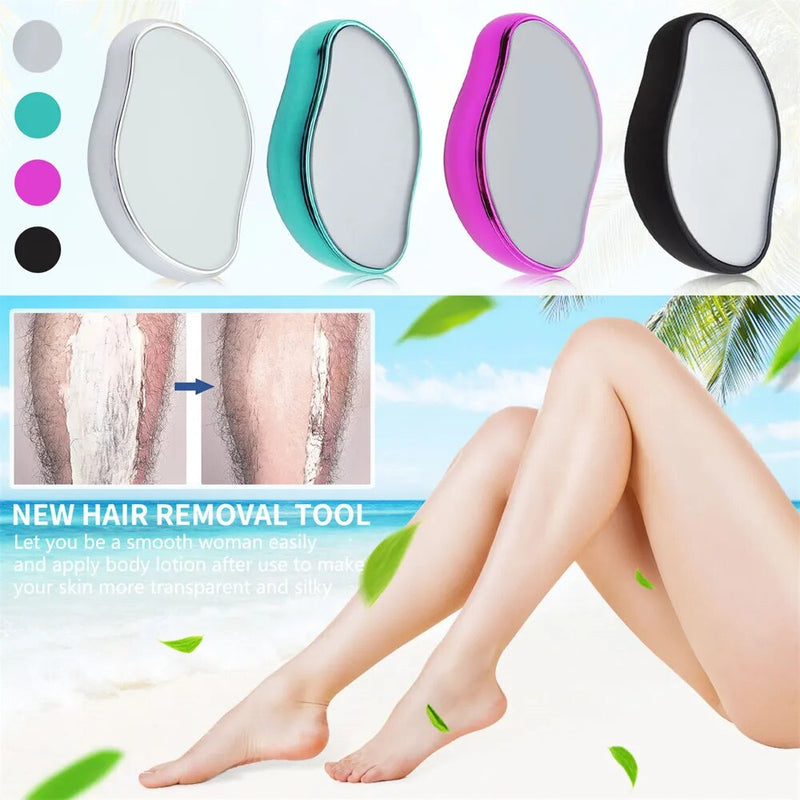 Crystal Physical Hair Removal Eraser Glass Hair Remover Painless Epilator Easy Cleaning Reusable Body Care Depilation Tool Monte Capri