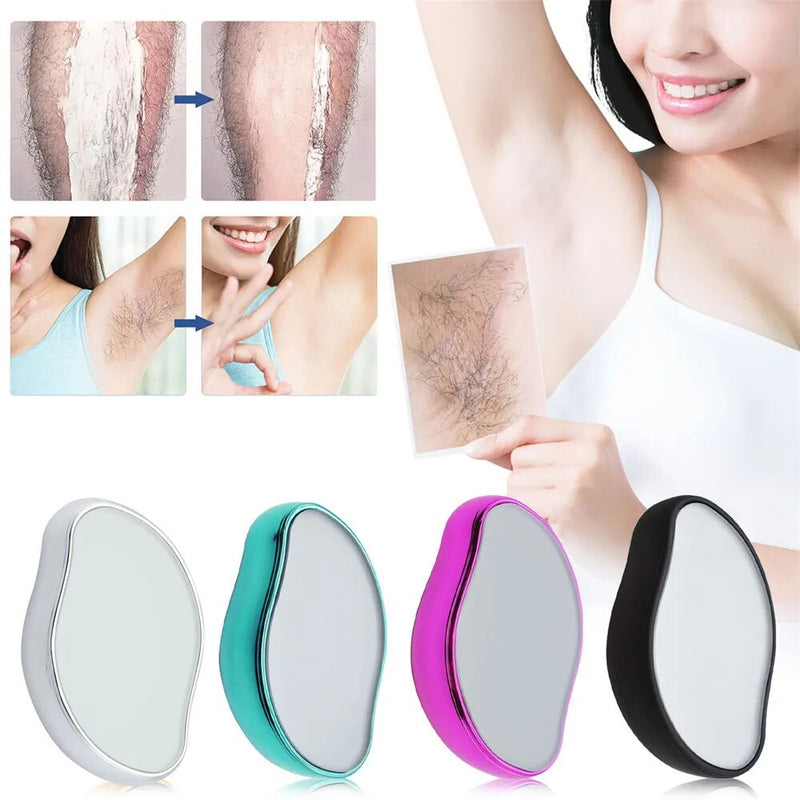 Crystal Physical Hair Removal Eraser Glass Hair Remover Painless Epilator Easy Cleaning Reusable Body Care Depilation Tool Monte Capri