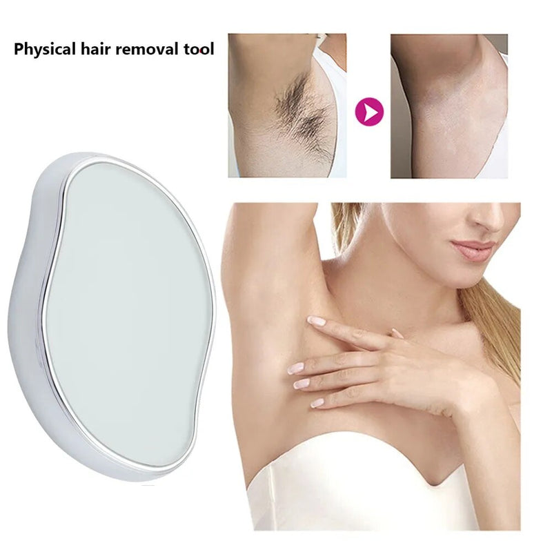 Crystal Physical Hair Removal Eraser Glass Hair Remover Painless Epilator Easy Cleaning Reusable Body Care Depilation Tool Monte Capri