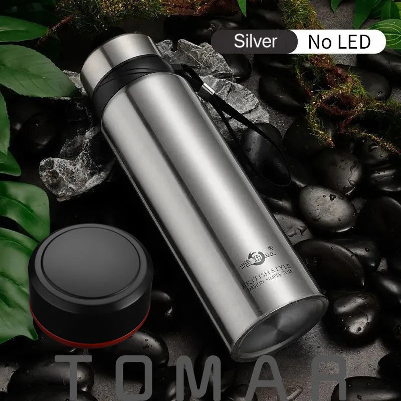Large Capacity 304 Stainless Steel Vacuum Flask Thermal Bottle for Water,Coffee,With Optional LED, Portable and Ideal,Dropship Monte Capri