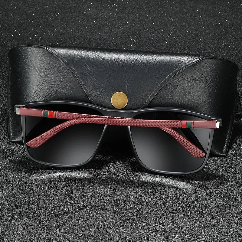 Luxury Square Vintage Polarized Sunglasses For Men Women Fashion Travel Driving Anti-glare Sun Glasses Male TR90 Eyewear UV400 Monte Capri