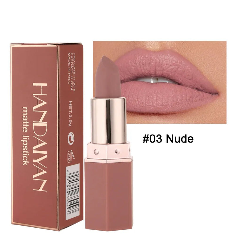 Moisturizing Lipstick Nude Lips Makeup Pink Red Natural Lip Tint Non Stick Cup Long Lasting Waterproof Matte Lipstick Cosmetic Monte Capri