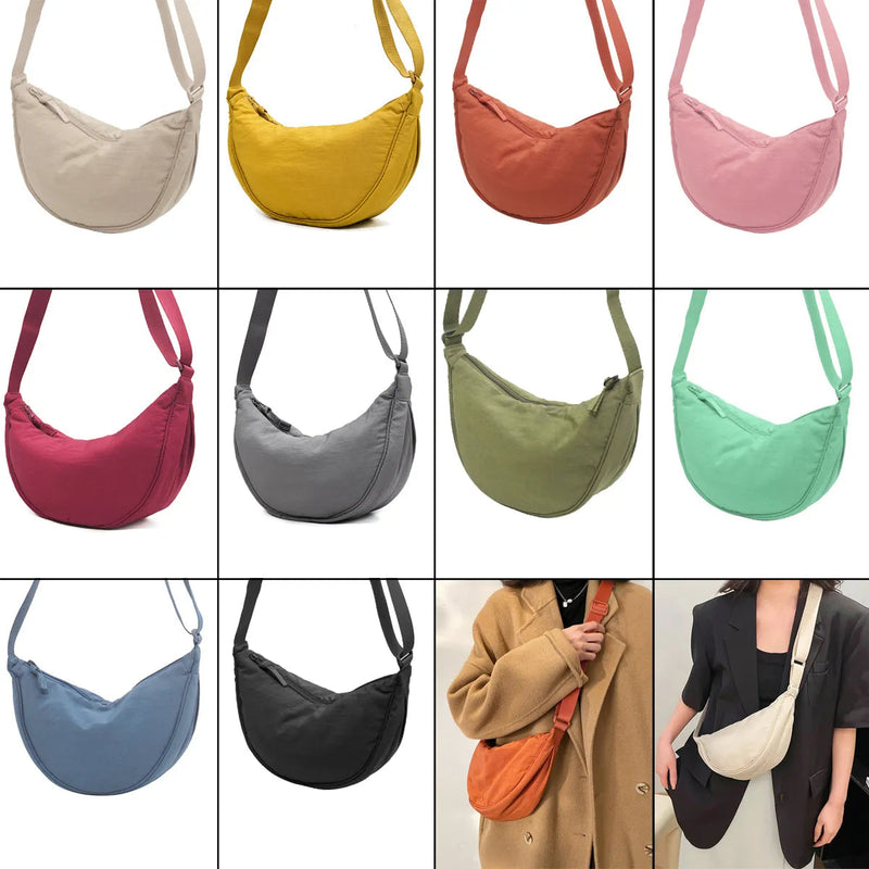 Nylon Hobos Chest Shoulder Bag Large Capacity Travel Crossbody Half Moon Belt Messenger for Women Bags Dropshipping / Wholesale Monte Capri