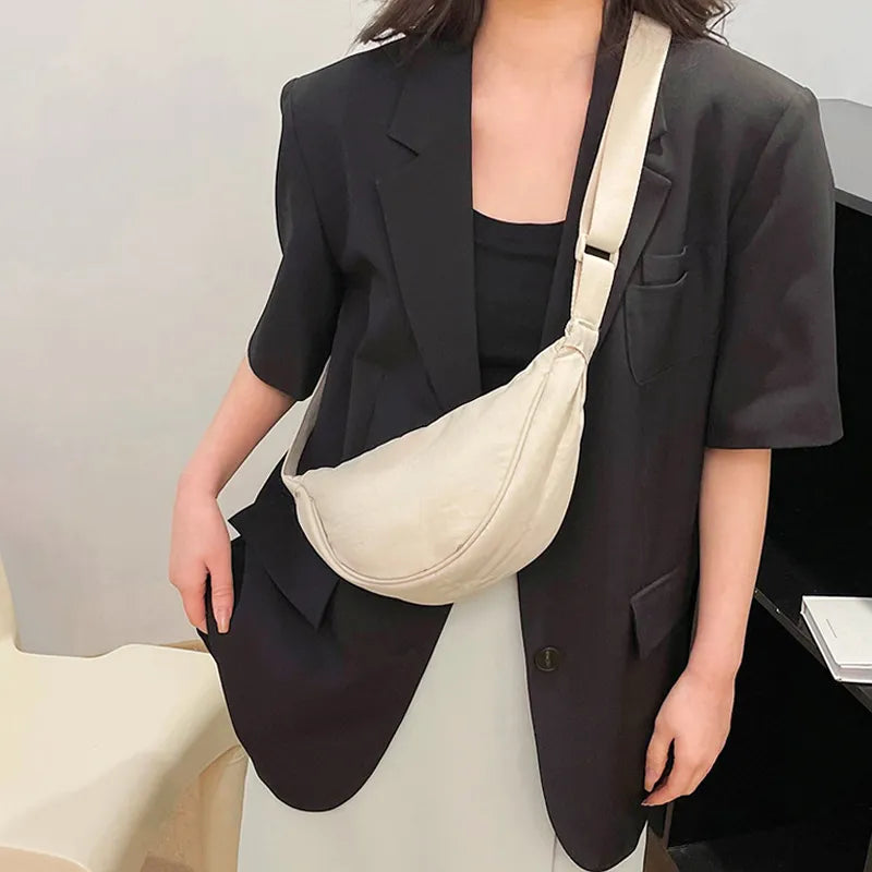 Nylon Hobos Chest Shoulder Bag Large Capacity Travel Crossbody Half Moon Belt Messenger for Women Bags Dropshipping / Wholesale Monte Capri