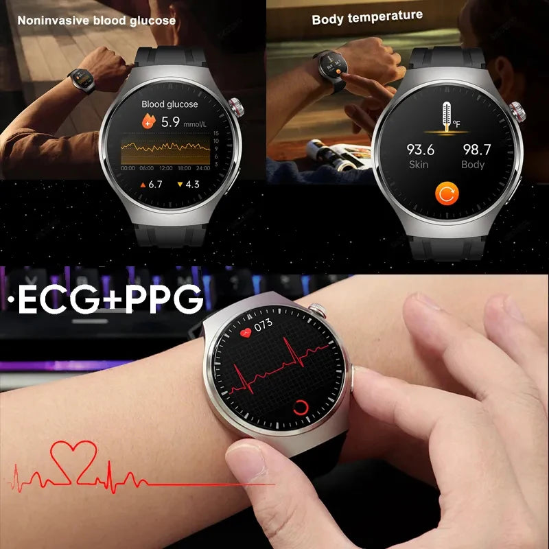 Smartwatch  -  monitor cardíaco e Glicose  AMOLED Xiaomi Health Monitor com   HD Screen Bluetooth Call